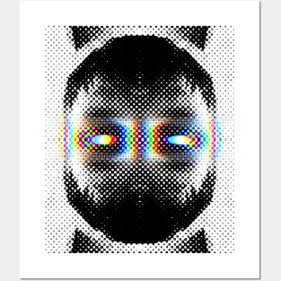 ANXIETY // Face glitches artwork Posters and Art